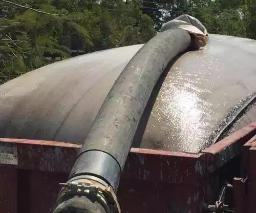 geotextile tube in container