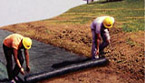 Polypropylene Geotextile Installation