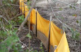 silt control fence